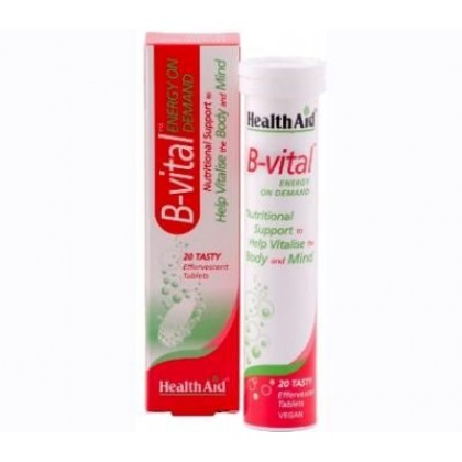 HEALTH AID B-VITAL VIT. B COMPLEX -EFFERV. -APRICOT 20's